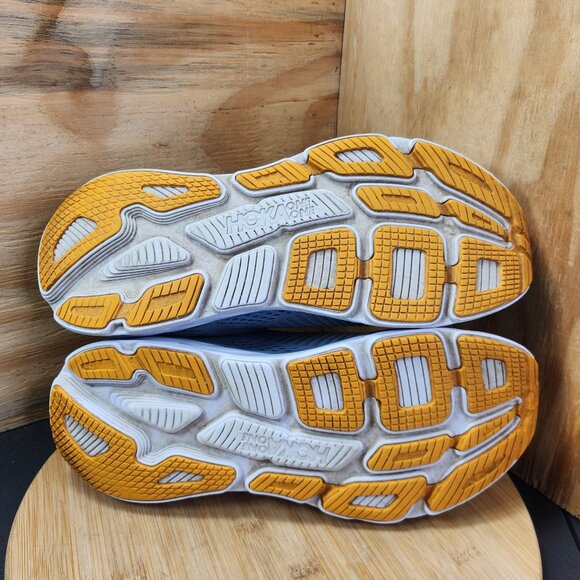 Hoka Bondi 7 Mens Gray Running Shoes Sneakers Size 14 - Picture 8 of 9